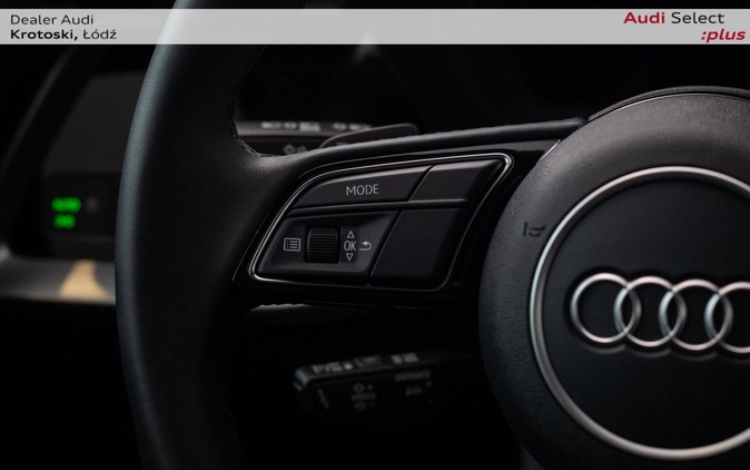Audi A3 cena 129900 przebieg: 1510, rok produkcji 2022 z Łódź małe 781